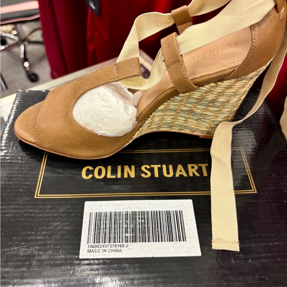 Colin‎ Stuart Brown Wedge Sandals